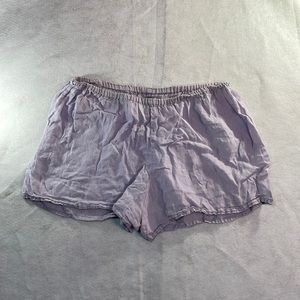 Flax shorts, purple/lilac